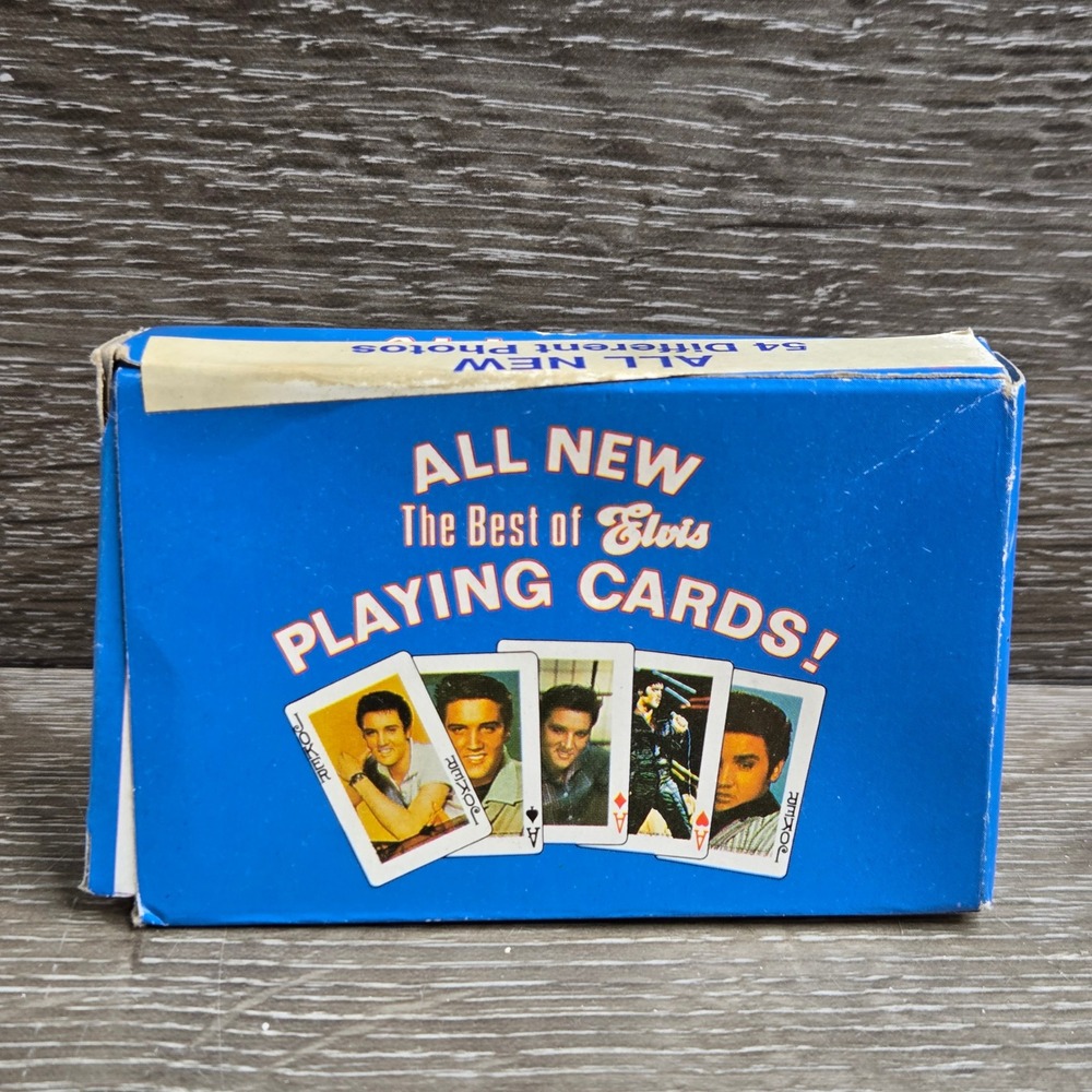 Vintage 1991 The Best of Elvis Presley Playing Cards Full Deck 54 Photos Full D